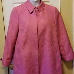 Liz Claiborne pink trench coat
